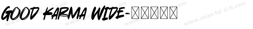 Good Karma Wide字体转换